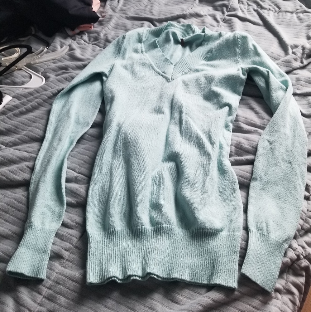 Poof light blue sweater size S